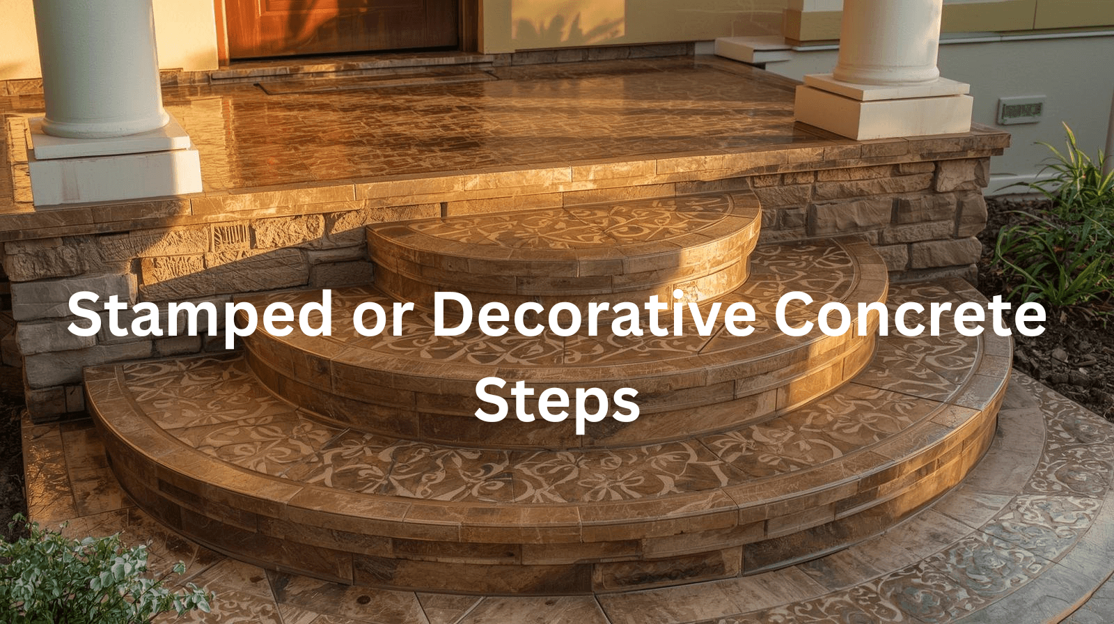 Stamped & Decorative Concrete Steps Bakersfield
