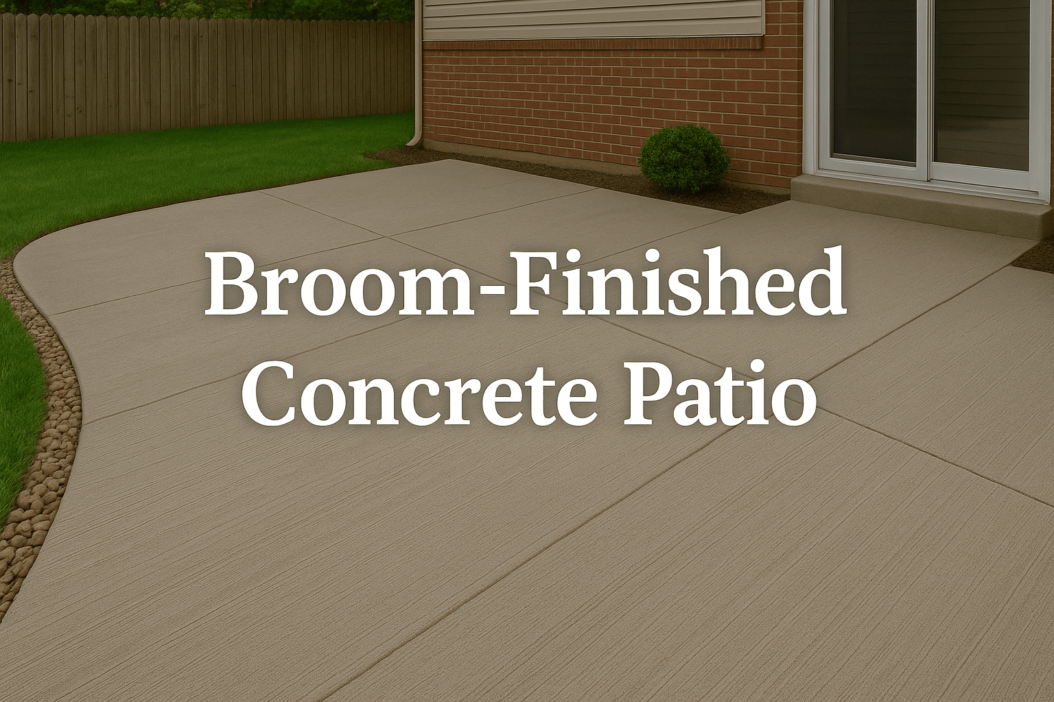 broom finished concrete patio bakersfield