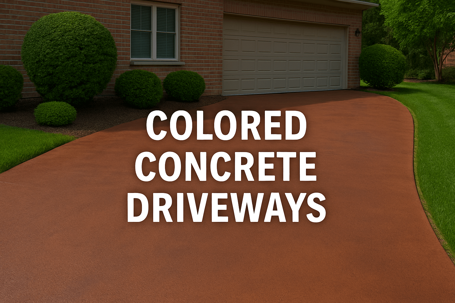 Colored Concrete Driveways Bakersfield, CA