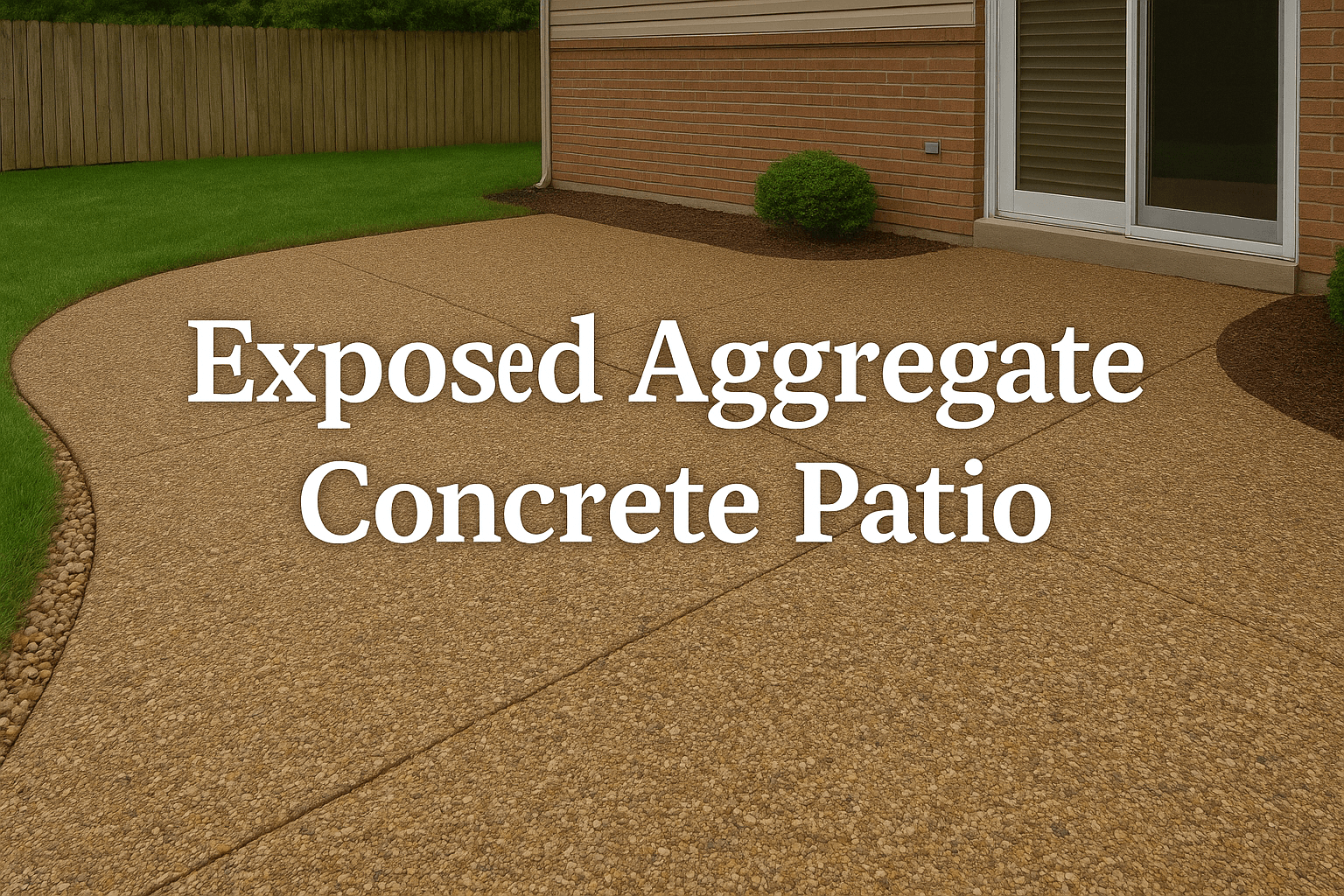 exposed aggregate concrete patio bakersfield