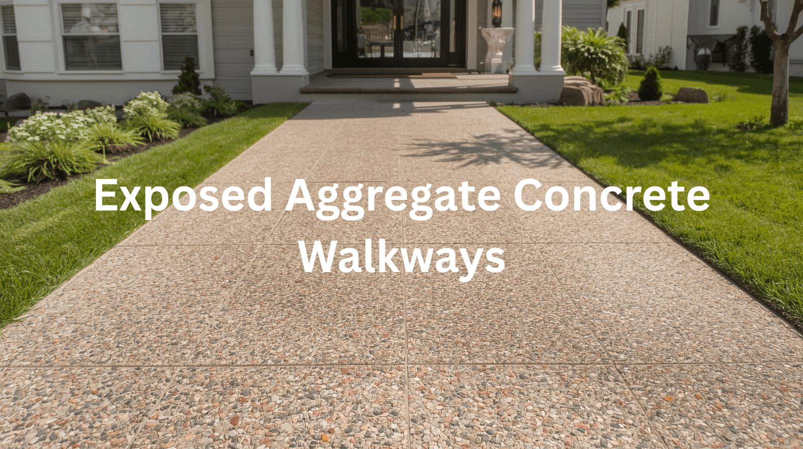 exposed aggregate concrete walkways bakersfield