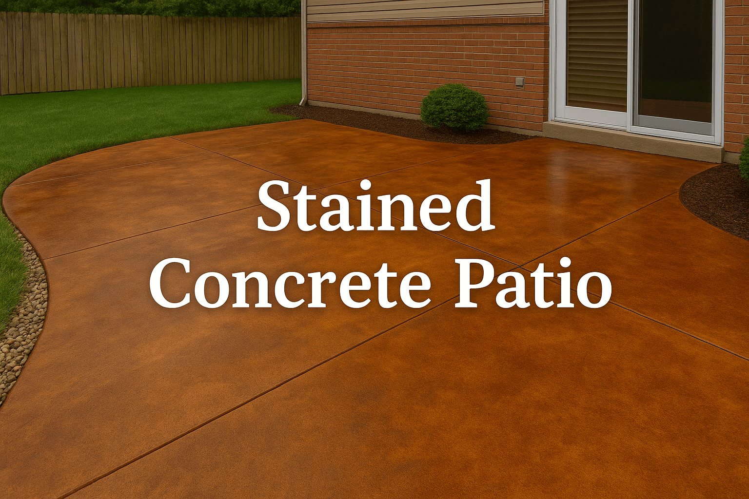 stained concrete patio bakersfield