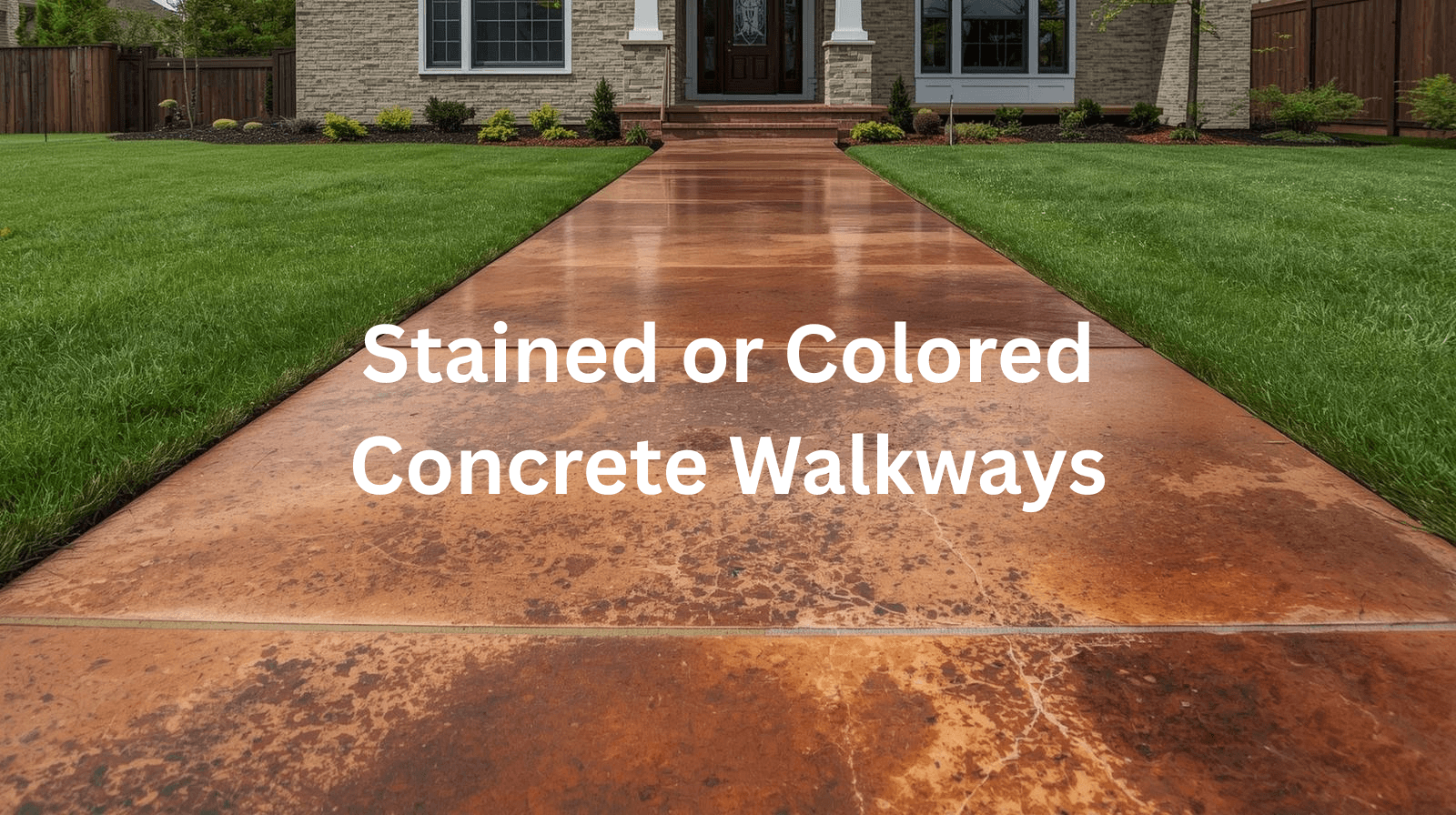 stained or colored concrete walkways bakersfield
